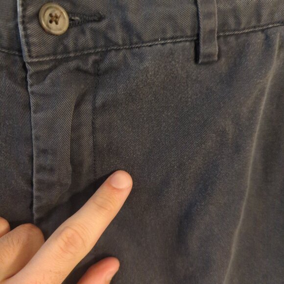Polo Ralph Lauren Mens 38x34 (measures 36x33) Blue Chino Pants Flat Front - Picture 8 of 10
